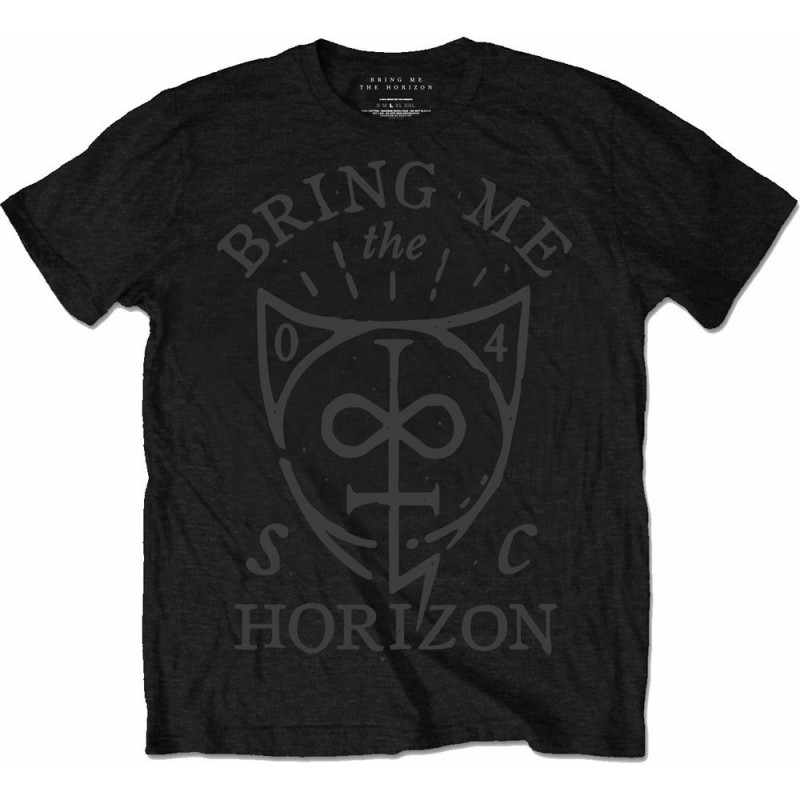 BRING ME THE HORIZON HAND DRAWN SHIELD MENS BLACK