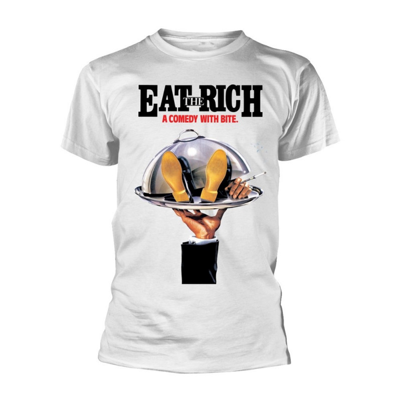 COMIC STRIP PRESENTS EAT THE RICH (WHITE) TS