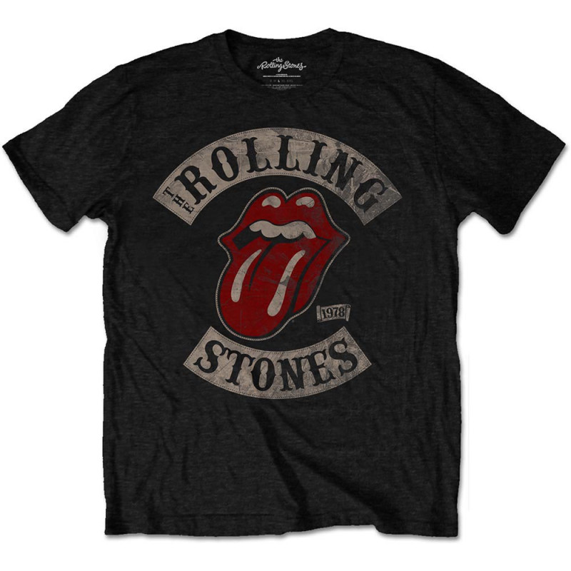 ROLLING STONES (THE) - TOUR 78 BLACK (T-SHIRT UNISEX TG. M)