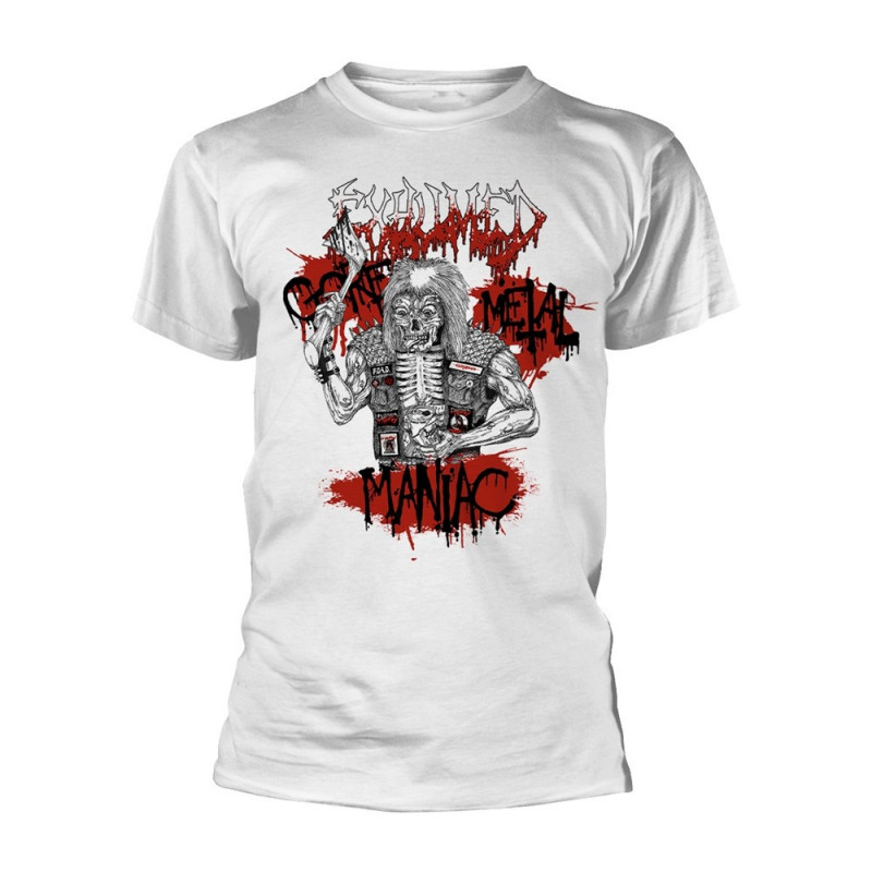 EXHUMED GORE METAL MANIAC (WHITE) TS