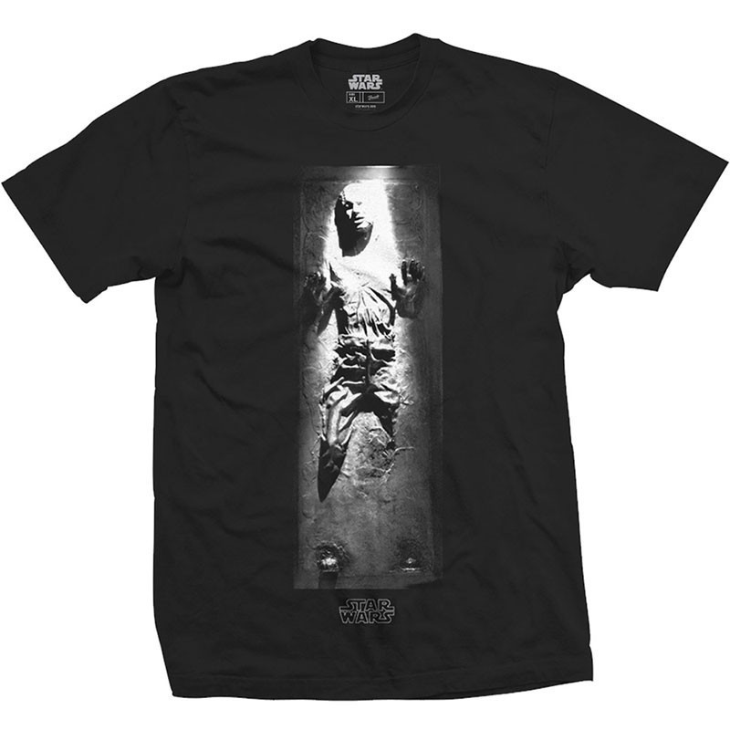 STAR WARS HAN IN CARBONITE MENS BLK