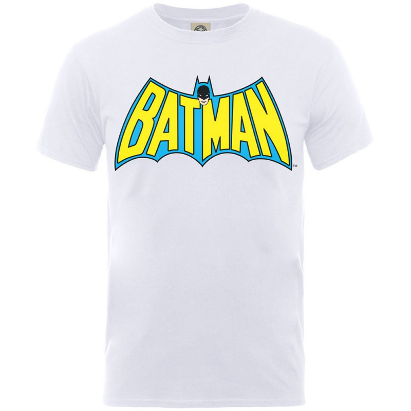 DC COMICS KID'S TEE: BATMAN LOGO (9 - 11 YEARS (LARGE)) WHITE KIDS KID'S TEE