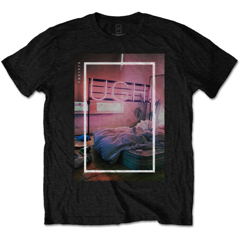 THE 1975 MEN'S TEE: UGH (LARGE) BLACK MENS TEE