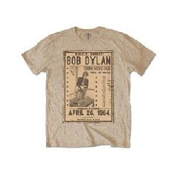 BOB DYLAN FLYER MENS SAND T SHIRT: MEDIUM