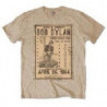 BOB DYLAN FLYER MENS SAND T SHIRT: MEDIUM