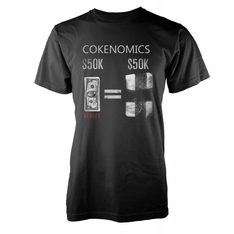 NARCOS COKENOMICS T-SHIRT UNISEX: LARGE