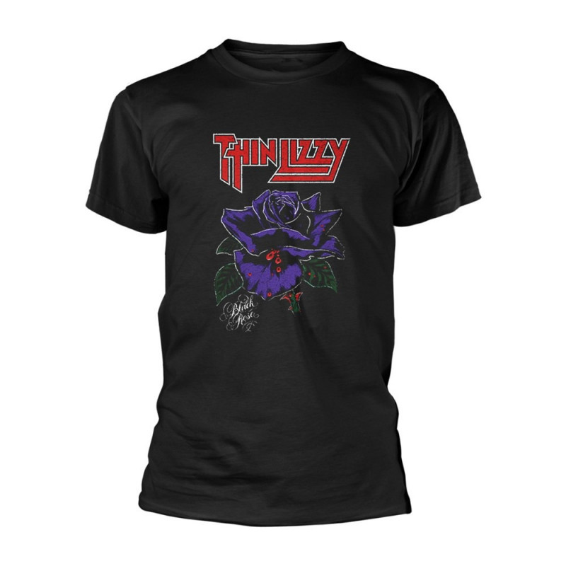 THIN LIZZY BLACK ROSE TS