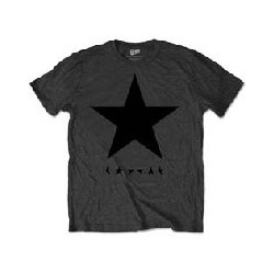 DAVID BOWIE BALCKSTAR BLACK STAR ON GREY MENS