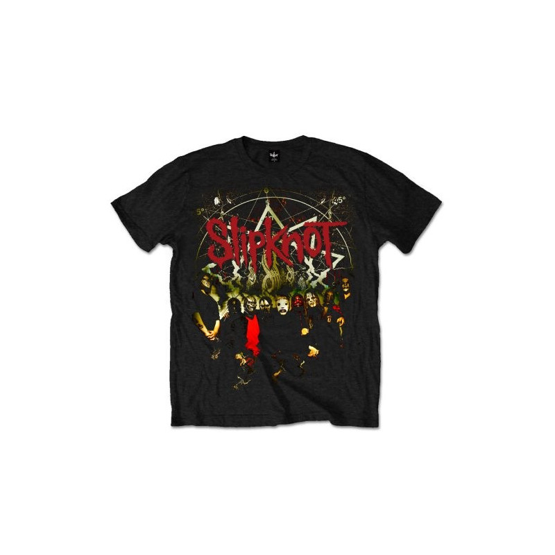 SLIPKNOT T-SHIRT  M BLACK UNISEX  WAVES