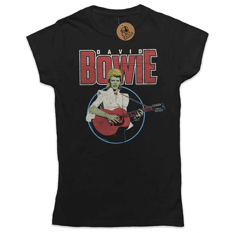 DAVID BOWIE LADIES TEE: ACOUSTIC BOOTLEG (MEDIUM)