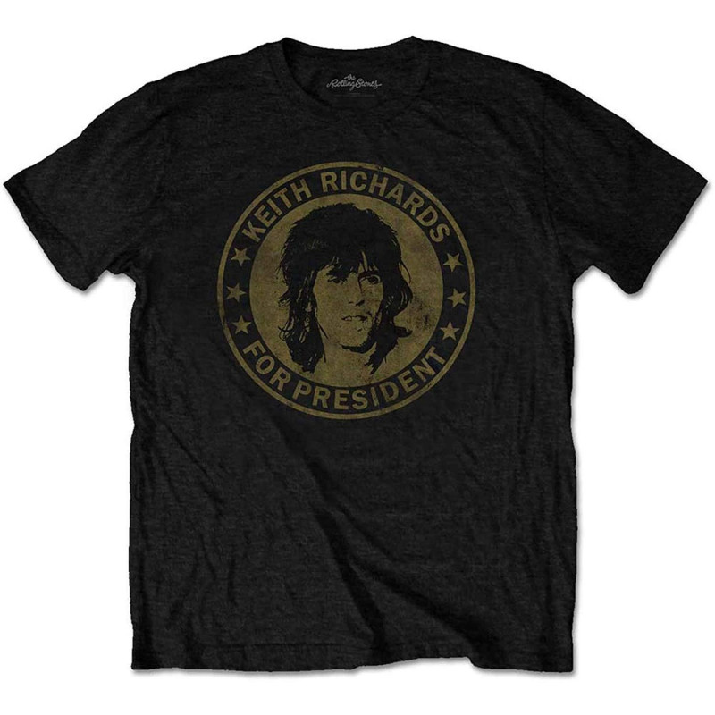 THE ROLLING STONES KID'S TEE: KEITH FOR PRESIDENT (RETAIL PACK) (SMALL)