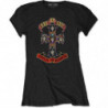 GUNS N' ROSES LADIES TEE: APPETITE FOR DESTRUCTION (RETAIL PACK) (LARGE)