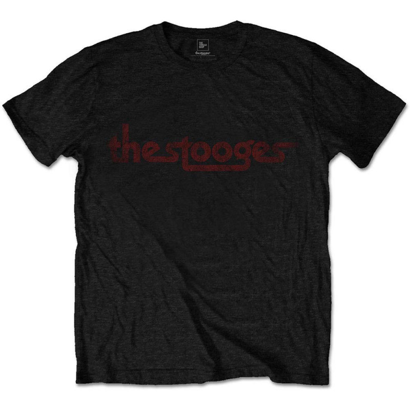 IGGY & THE STOOGES UNISEX TEE: VINTAGE LOGO (MEDIUM)