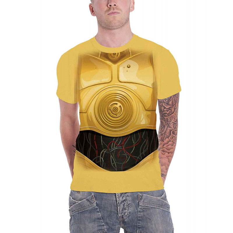 STAR WARS UNISEX TEE: C-3PO CHEST (SMALL)