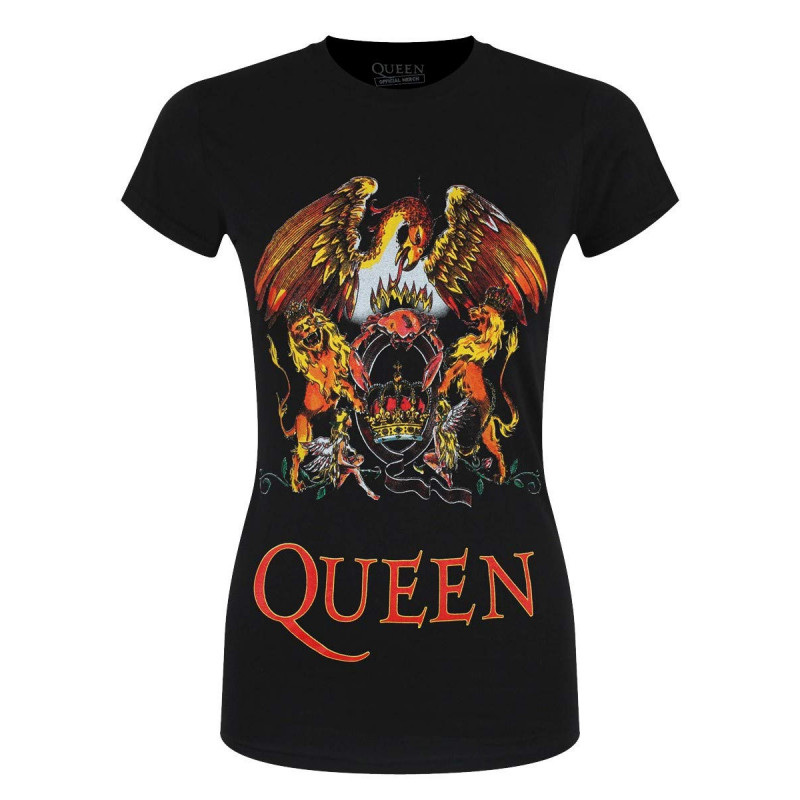 QUEEN LADIES TEE: CLASSIC CREST (XX-LARGE)