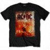 AC/DC UNISEX T-SHIRT: LIVE CANONS (LARGE)