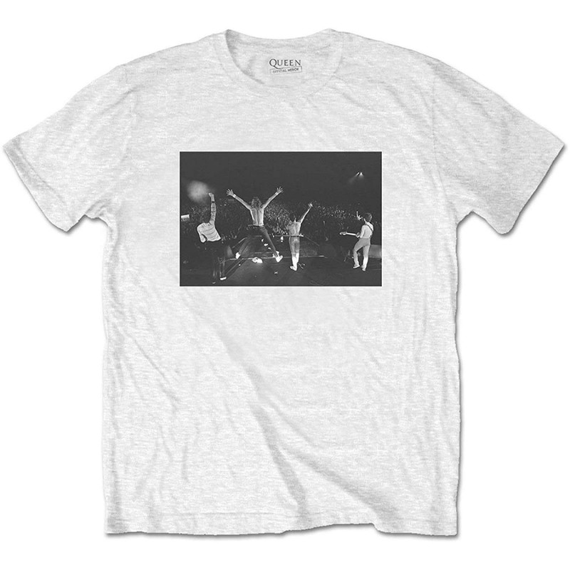 QUEEN UNISEX TEE: CROWD SHOT (LARGE)