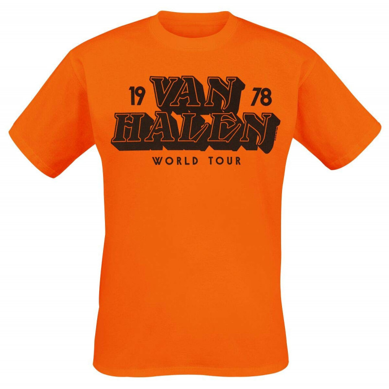 VAN HALEN UNISEX TEE: WORLD TOUR '78 (XX-LARGE)