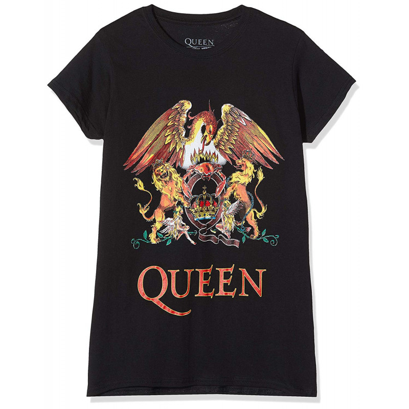 QUEEN LADIES TEE: CLASSIC CREST (X-LARGE)