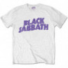 BLACK SABBATH UNISEX TEE: WAVY LOGO VINTAGE (RETAIL PACK) (SMALL)