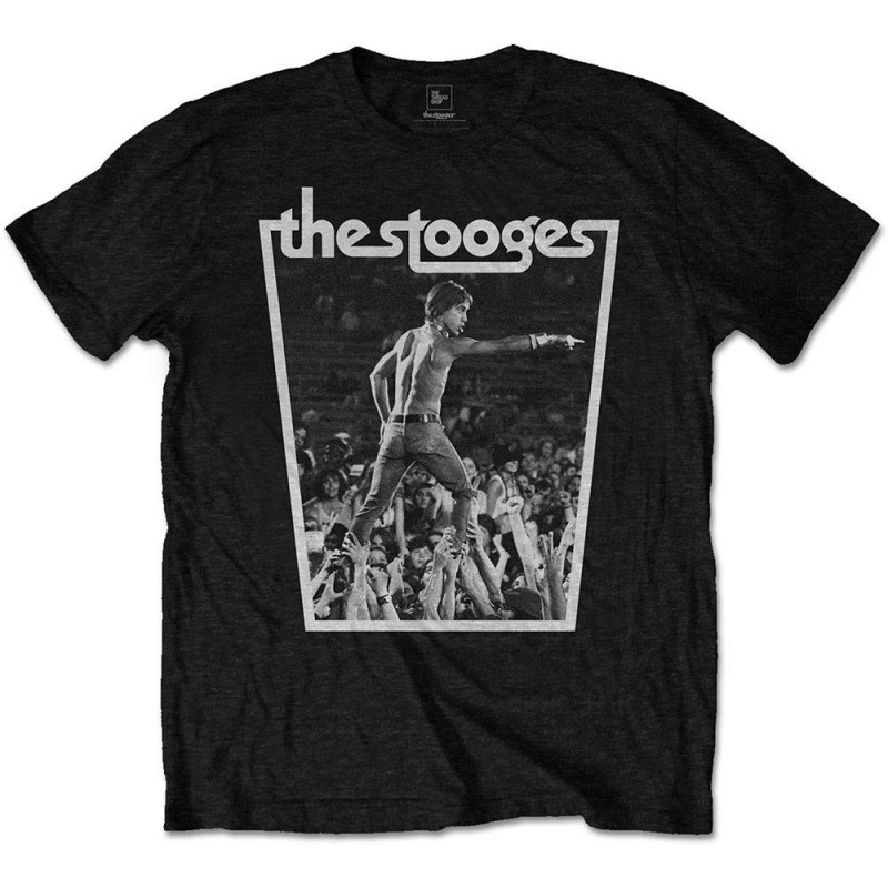 IGGY & THE STOOGES UNISEX TEE: CROWDWALK (MEDIUM)