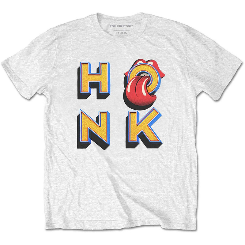 THE ROLLING STONES UNISEX TEE: HONK LETTERS (X-LARGE)