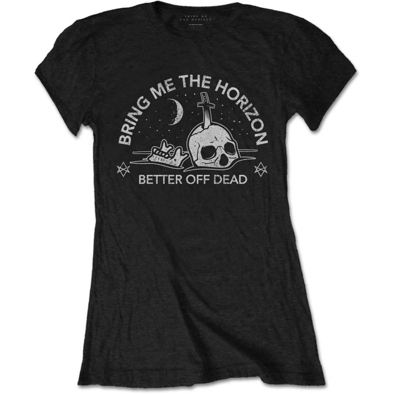 BRING ME THE HORIZON LADIES TEE: HAPPY SONG (LARGE)