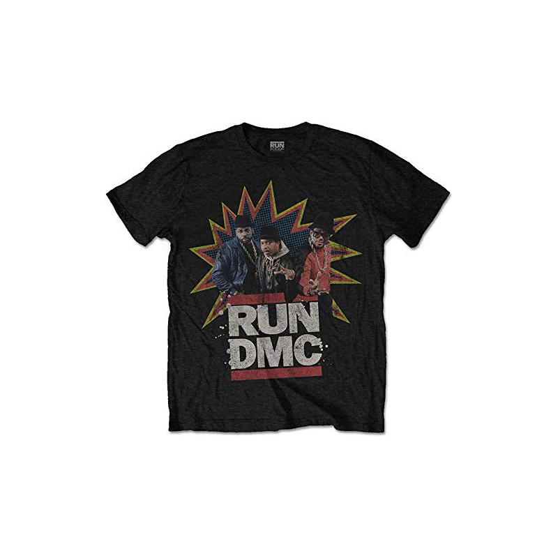 RUN DMC UNISEX TEE: POW! (LARGE)