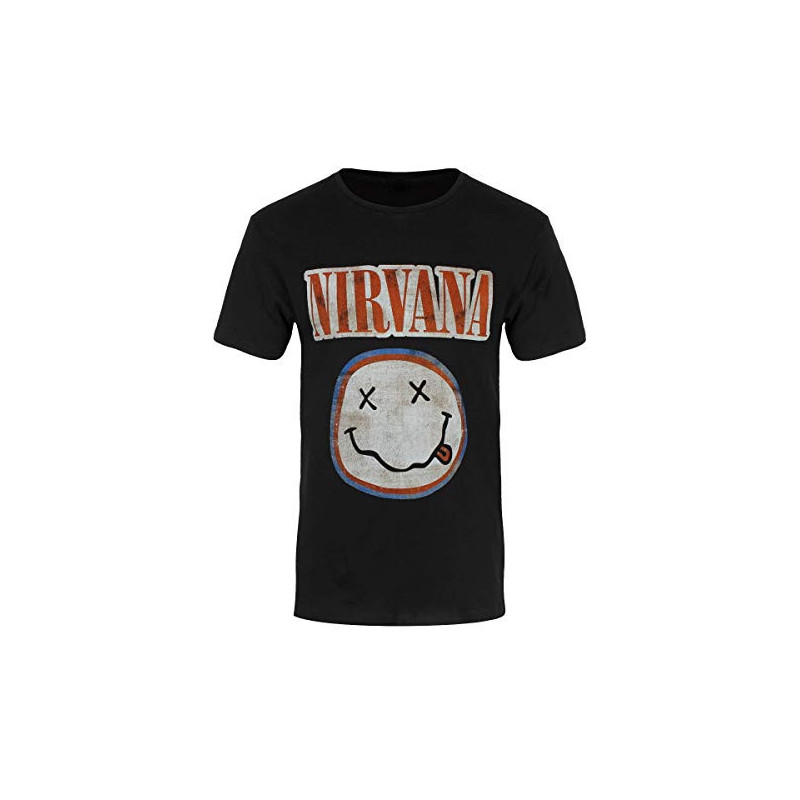 NIRVANA UNISEX TEE: DISTRESSED LOGO (X-LARGE)