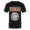 NIRVANA UNISEX TEE: DISTRESSED LOGO (X-LARGE)