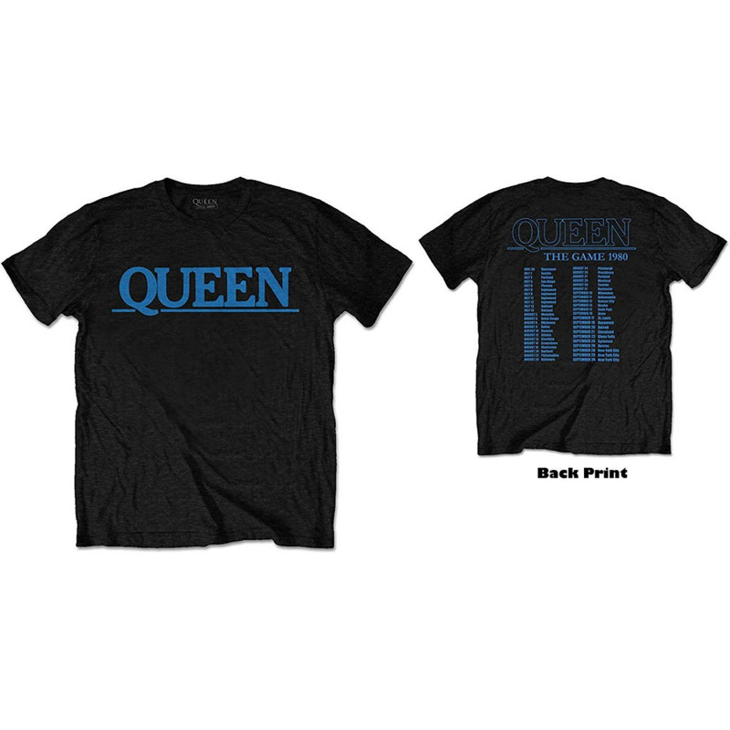 QUEEN UNISEX TEE: THE GAME TOUR (BACK PRINT) (XX-LARGE)