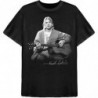 KURT COBAIN UNISEX TEE: GUITAR LIVE PHOTO (SMALL)