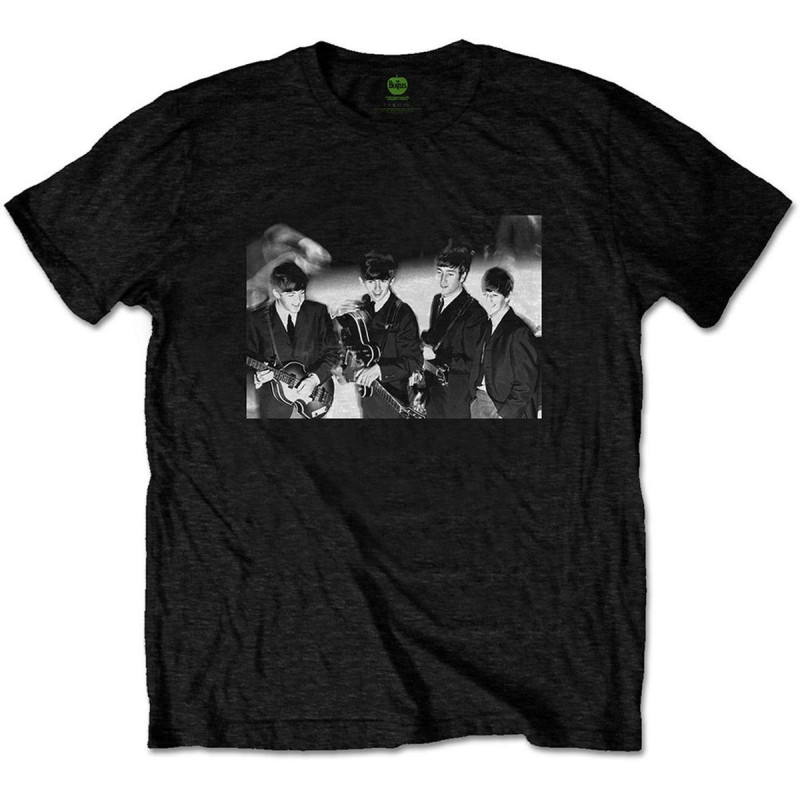 THE BEATLES UNISEX TEE: SMILES PHOTO (MEDIUM)