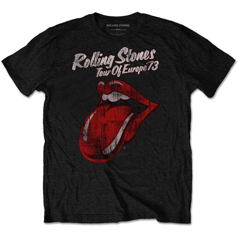 THE ROLLING STONES UNISEX TEE: 73 TOUR (XXX-LARGE)