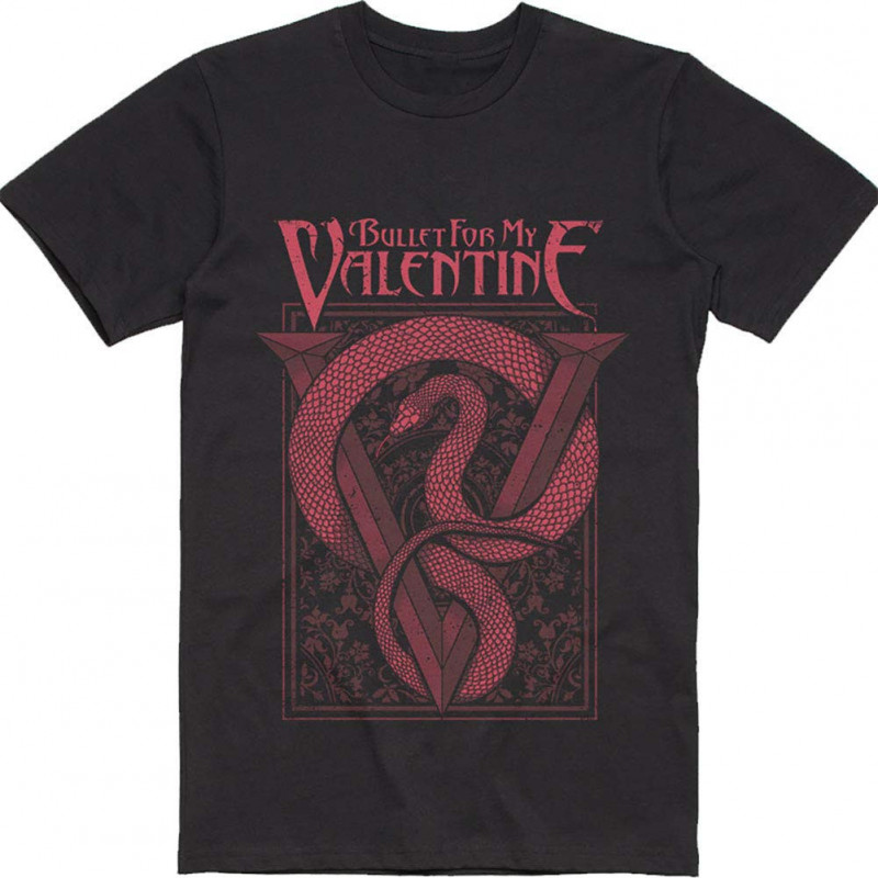 BULLET FOR MY VALENTINE UNISEX TEE: RED SNAKE (XX-LARGE)