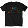 PAUL WELLER UNISEX TEE: MULTICOLOUR LOGO (LARGE)