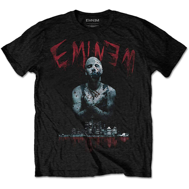 EMINEM UNISEX TEE: BLOODY HORROR (LARGE)