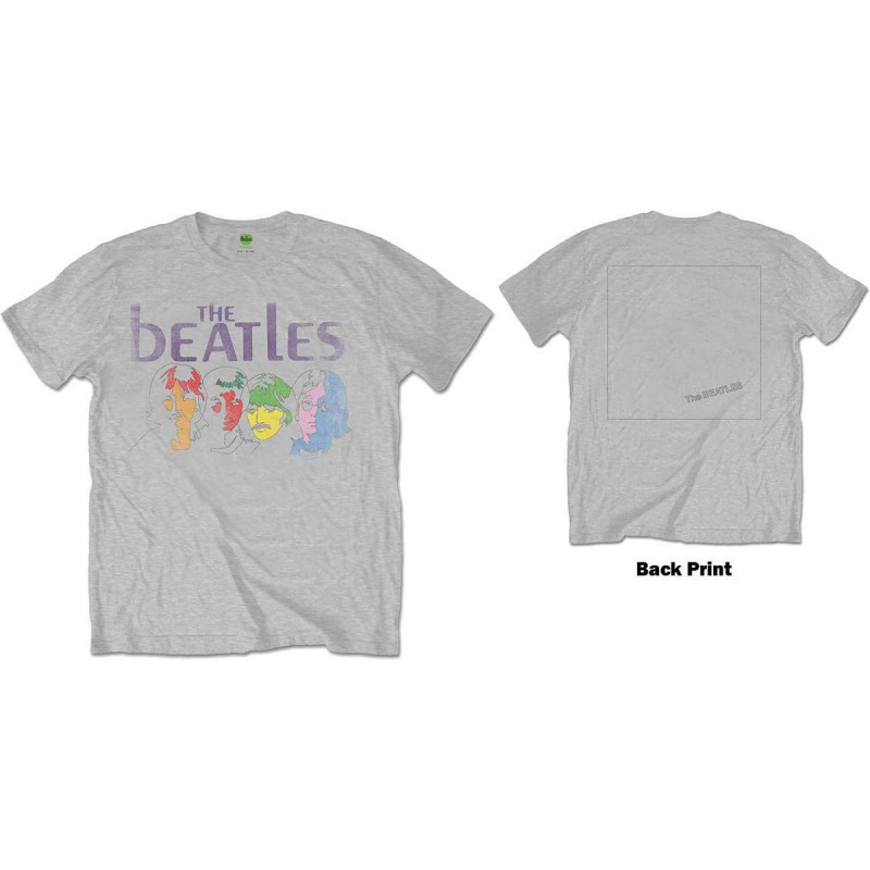 THE BEATLES UNISEX TEE: WHITE ALBUM BACK (BACK PRINT) (LARGE)