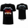 METALLICA UNISEX TEE: MASTER OF PUPPETS TRACKS (BACK PRINT) (XX-LARGE)