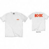 AC/DC UNISEX TEE: LOGO (BACK PRINT/RETAIL PACK) (X-LARGE)