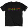 PINK FLOYD UNISEX TEE: DARK SIDE PRISM INITIALS (MEDIUM)