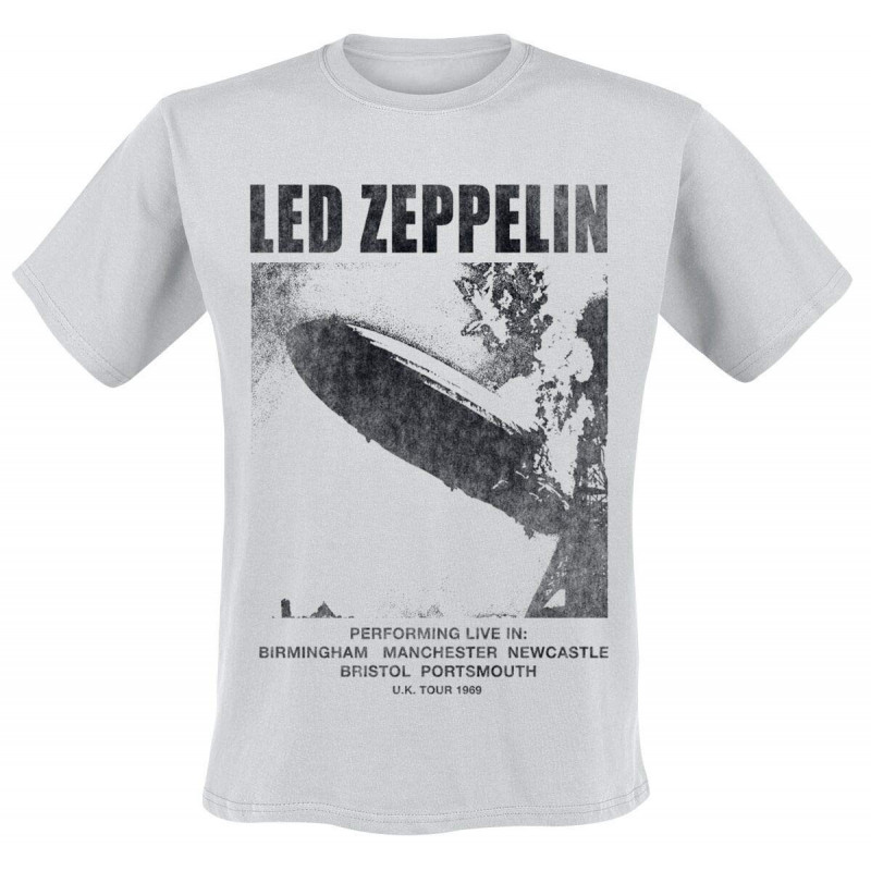 LED ZEPPELIN UNISEX TEE: UK TOUR '69 LZ1. (MEDIUM)