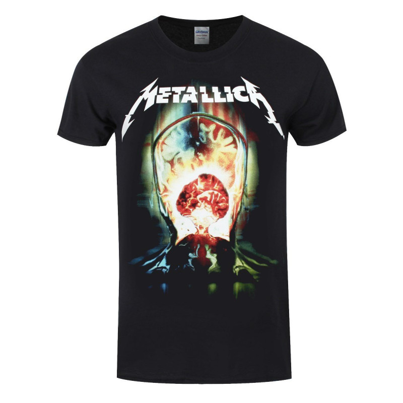 METALLICA UNISEX TEE: EXPLODED (BACK PRINT) (LARGE)