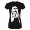 DEBBIE HARRY LADIES TEE: OPEN MIC. (SMALL)