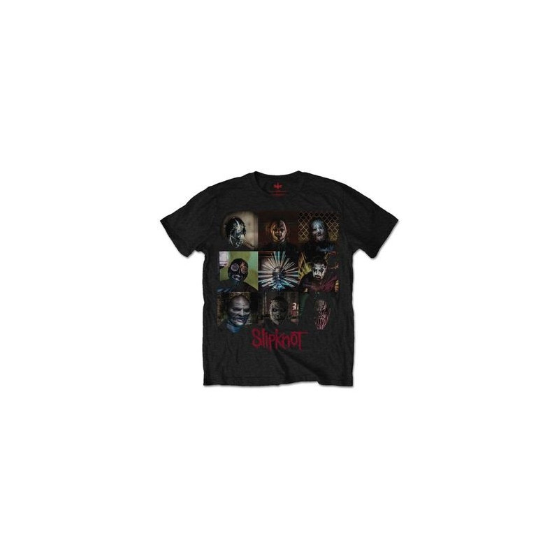 SLIPKNOT - BLOCKS BLACK (T-SHIRT UNISEX TG. L)