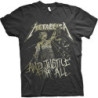 METALLICA UNISEX TEE: JUSTICE VINTAGE (X-LARGE)