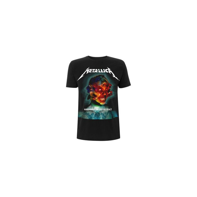 METALLICA T-SHIRT  L UNISEX BLACK  HARDWIRED ALBUM COVER