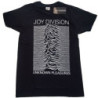 JOY DIVISION T-SHIRT  X-LARGE UNISEX BLACK  UNKNOWN PLEASURES WHITE ON BLACK