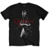 QUEEN T-SHIRT  L UNISEX BLACK  FREDDIE CROWN