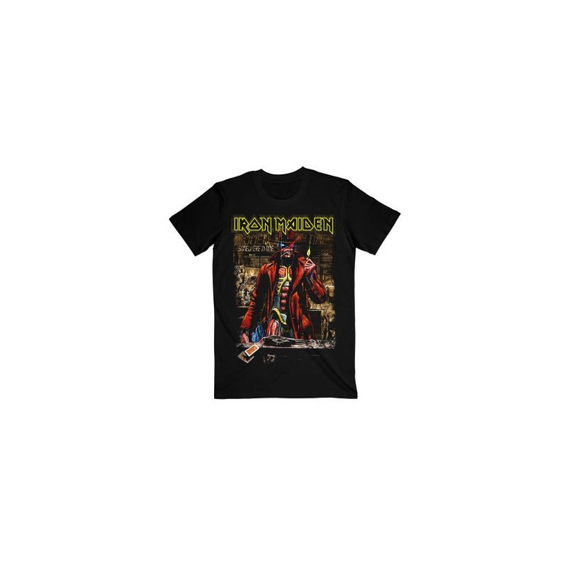 IRON MAIDEN T-SHIRT  M BLACK UNISEX  STRANGER SEPIA